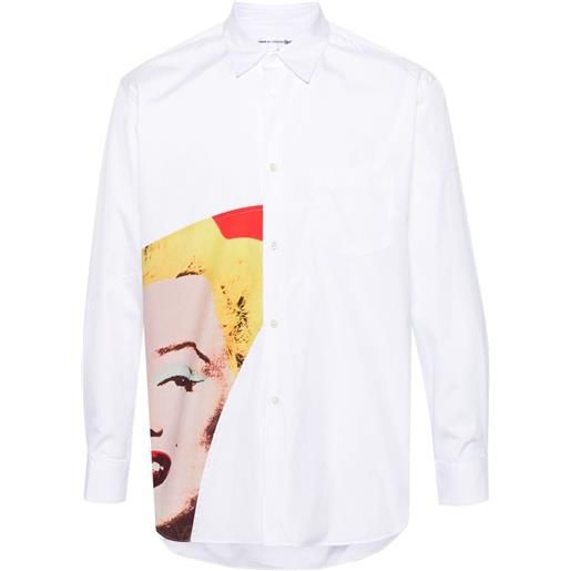 Comme Des Garçons Shirt camicia x andy warhol - bianco