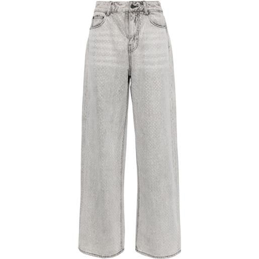 JNBY jeans con strass - grigio