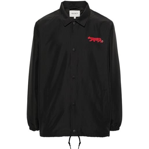Carhartt WIP giacca-camicia con stampa rocky coach - nero