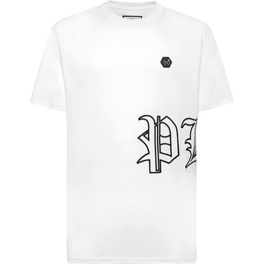 Philipp Plein t-shirt con ricamo - bianco