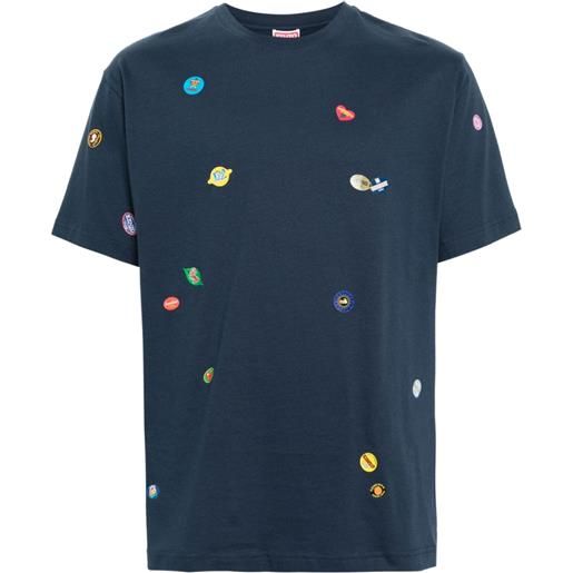 Kenzo t-shirt fruit stickers - blu