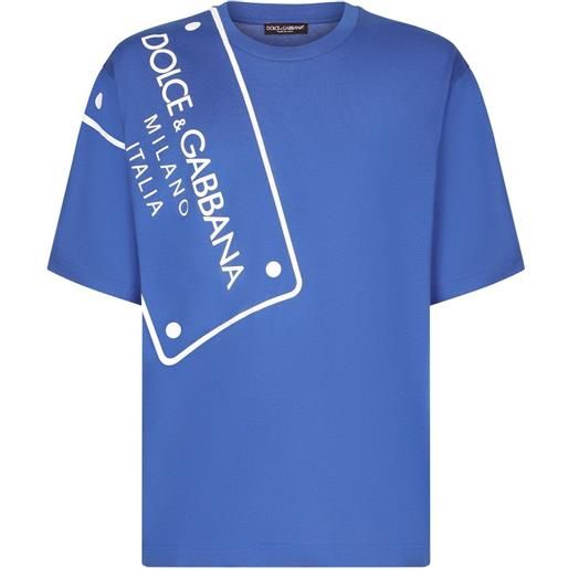 Dolce & Gabbana t-shirt con stampa - blu