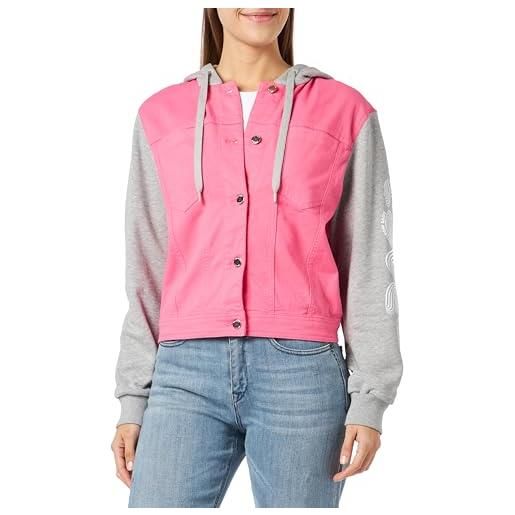 Love Moschino trucker jacket giacca, fuchsia, 42 da donna