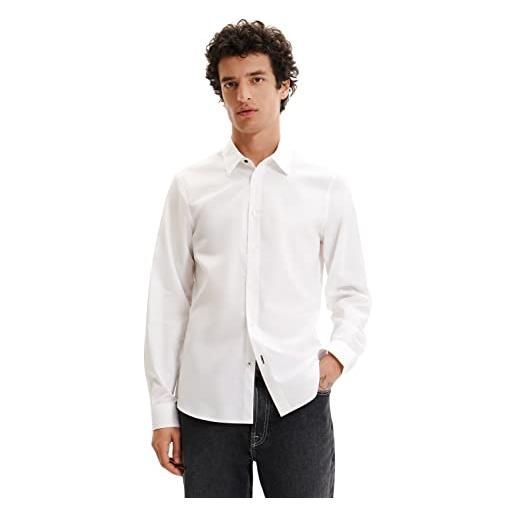 Desigual cam_armand 1000 white t-shirt, bianco, l uomo