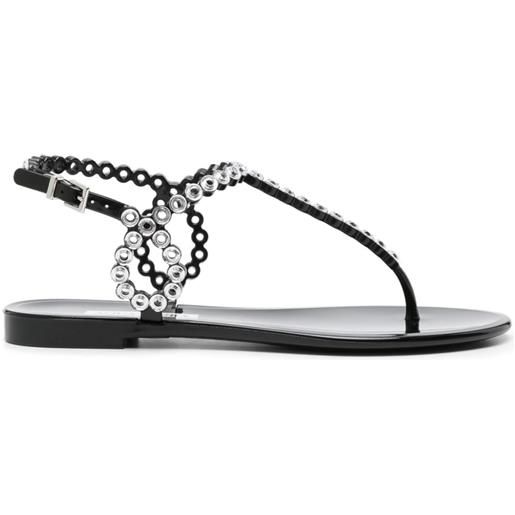Aquazzura sandali almost bare con occhielli - nero