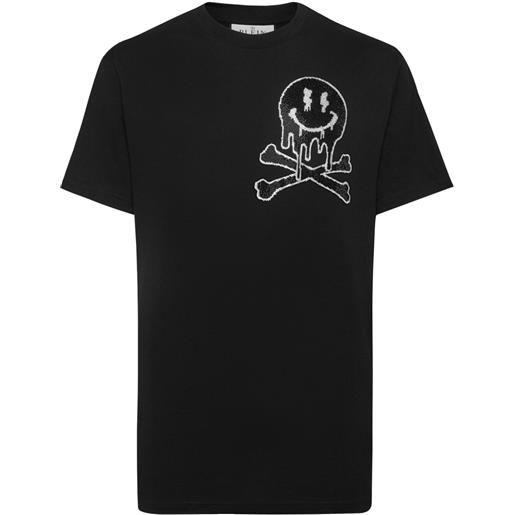Philipp Plein t-shirt con stampa skeleton - nero