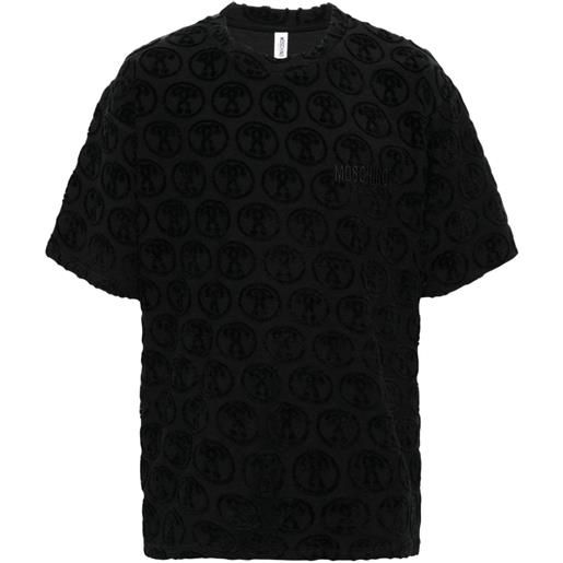 Moschino t-shirt con ricamo - nero