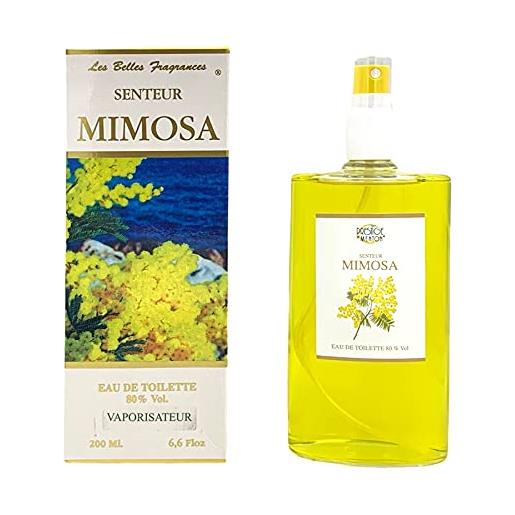 Prestige de Menton mimosa - eau de toilette floreale da donna, profumiere artigianale in costa azzurra (200 ml)