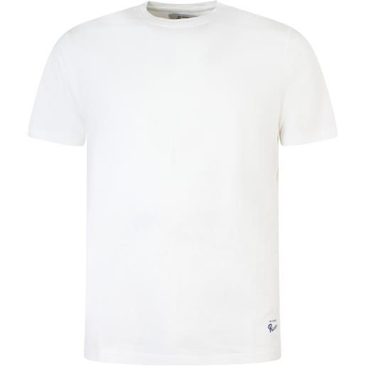 ROY ROGER'S t-shirt bianca con mini logo per uomo