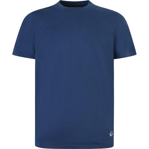 ROY ROGER'S t-shirt blu con mini logo per uomo