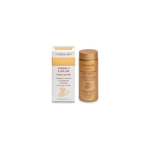 L'erbolario - vitamina c & oro 24k detergente viso confezione 35 gr