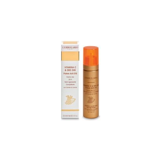 L'erbolario - vitamina c & oro 24k crema viso confezione 50 ml