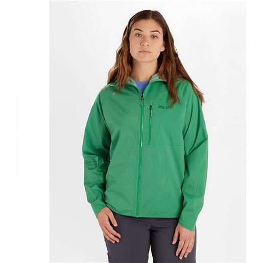 Marmot superalloy bio full zip rain jacket verde m donna