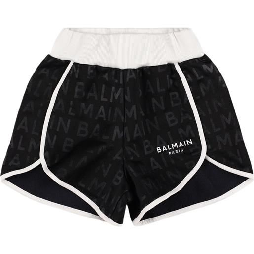 BALMAIN shorts in felpa di cotone
