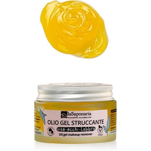 LA SAPONARIA olio gel struccante 50ml olio detergente viso, gel detergente viso