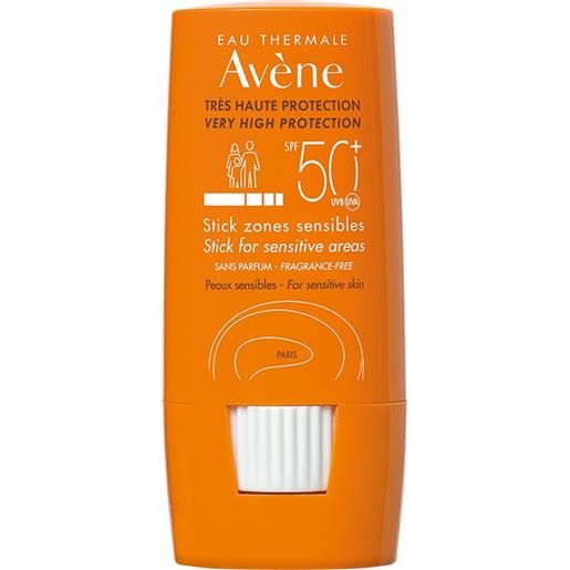 Avène stick zone sensibili spf50+ 8g stick solare alta prot. 