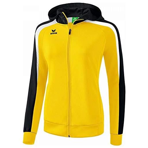 Erima 1071858, jacket donna, giallo/nero/bianco, 34