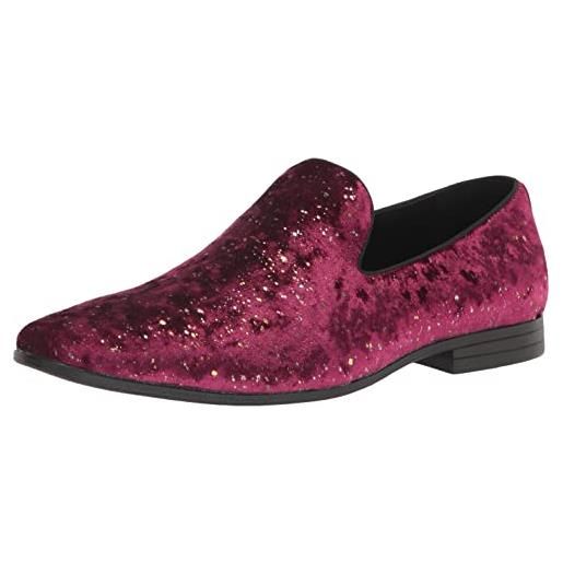 Stacy Adams stellar-mocassino con glitter, uomo, borgogna, 40.5 eu