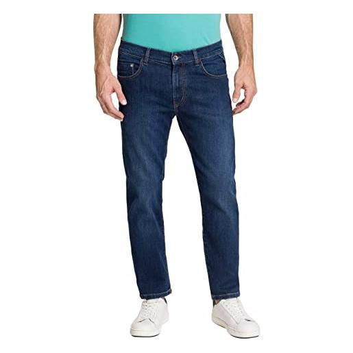 Pioneer pantaloni uomo 5 pocket denim jeans, blu scuro utilizado, 41w x 38l