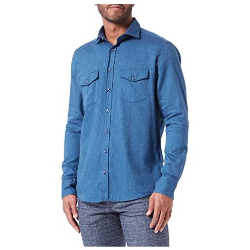 bugatti 9150-28803 camicia, blu marino, 4xl uomo