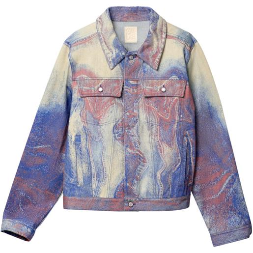 CamperLab giacca denim con stampa - blu