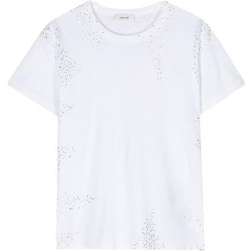 Haikure t-shirt con decorazione - bianco