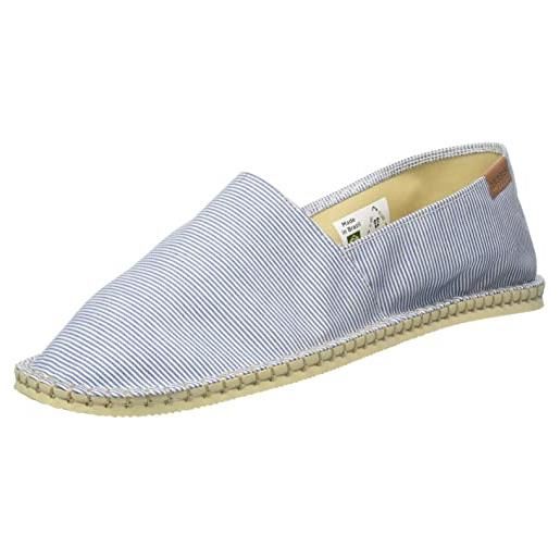 Havaianas origine iv print, espadrille unisex - adulto, blu (navy sand), 43 eu