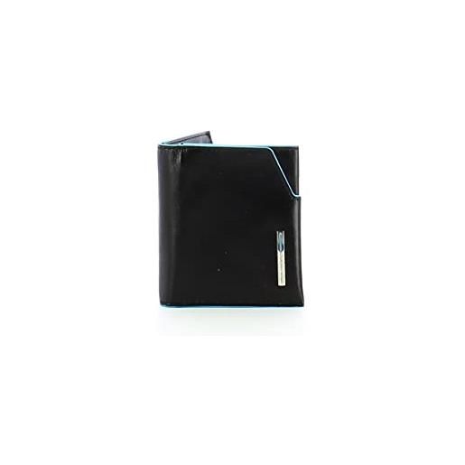 PIQUADRO blue square portafoglio mini in pelle pu51142b2r nero