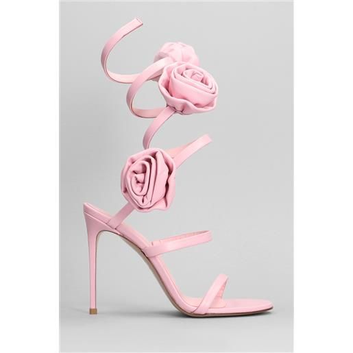 Le Silla sandali rose in pelle rosa