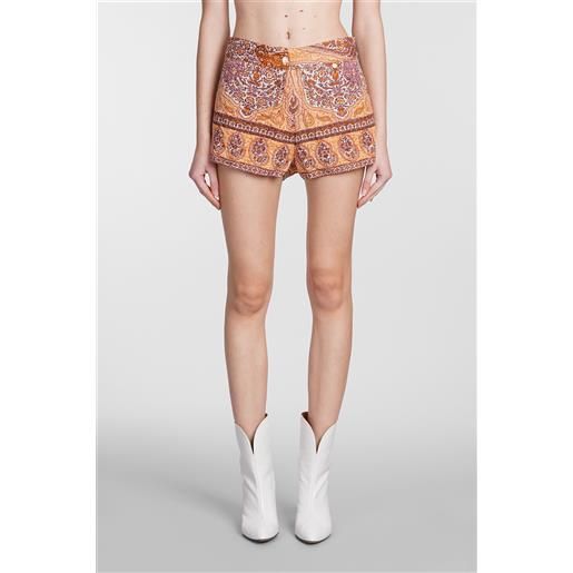 Antik Batik shorts tajar in cotone arancione