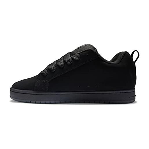 DC Shoes court graffik, scarpe da ginnastica uomo, black black black print, 50 eu
