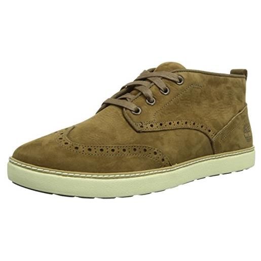 Timberland ek hudston ftm, sneaker alta, modello brogue uomo, marrone (braun (brown)), 50 (14.5 uk)