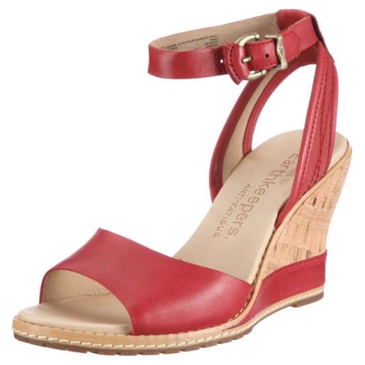 Timberland maeslin cork sandal 42681, sandali donna, rosso (rot (red)), 42
