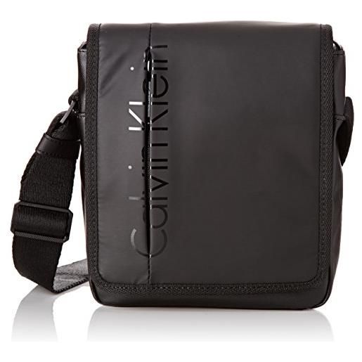 Calvin Klein k50k502211 fr logan - borsa a tasca da uomo, nero (noir (001)), taglia unica