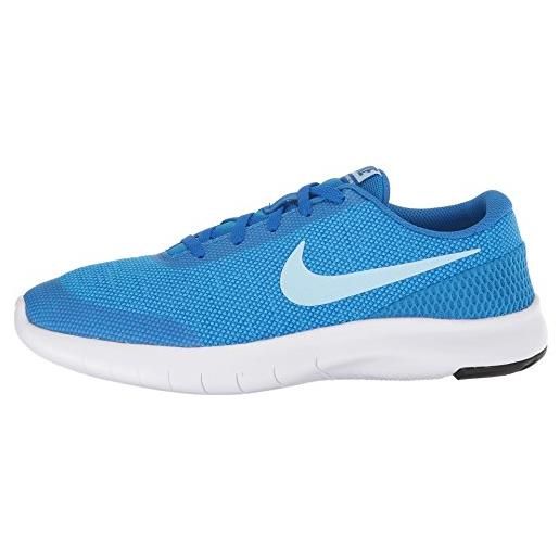 Nike kinderlaufschuh girls flex run 7, scarpe running bambina, grigio (cobalt blaze/cobalt tint-blue 402), 39 eu