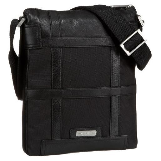 ESPRIT collection f47430 finn - borsa a tracolla da uomo, 29 x 24 x 5 cm (larghezza x altezza x profondità), nero