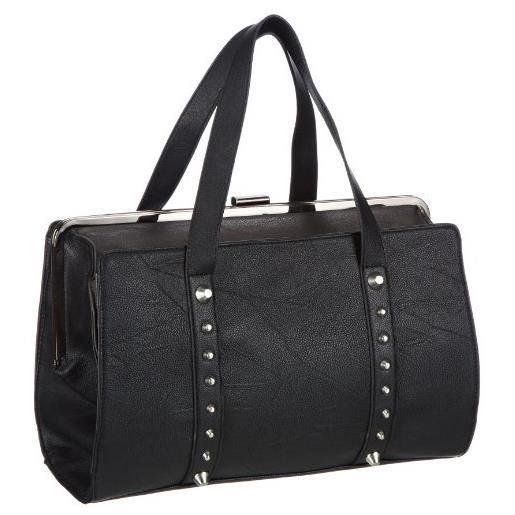 PIECES idis bag, borsa a spalla donna, nero (schwarz (black. )), 35x26x16 cm (b x h x t)
