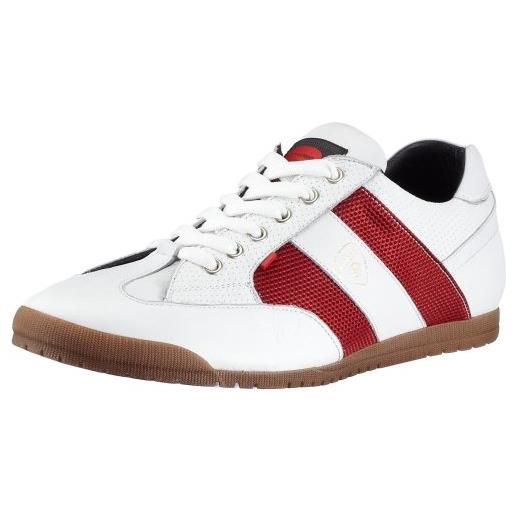 Strellson - sneaker uomo, bianco (weiss (white/red159)), 42
