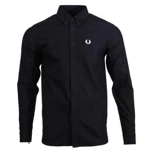 Fred Perry camicia a maniche lunghe - m4686, blu navy, m