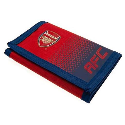 Gunners arsenal fc portafoglio rosso blu soldi borsa touch fissaggio calcio sostenitori merchandise