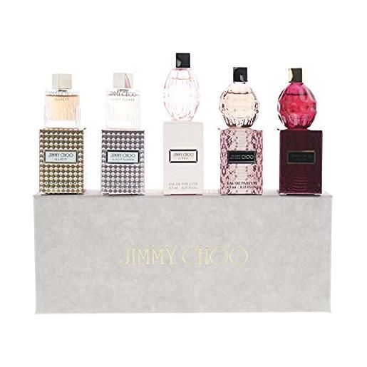 Jimmy Choo miniatures collection - set regalo da donna, 5 x 4,5 ml