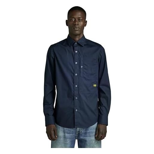 G-STAR RAW g4a slim shirt donna, blu (salute d24289-4481-c742), xxl