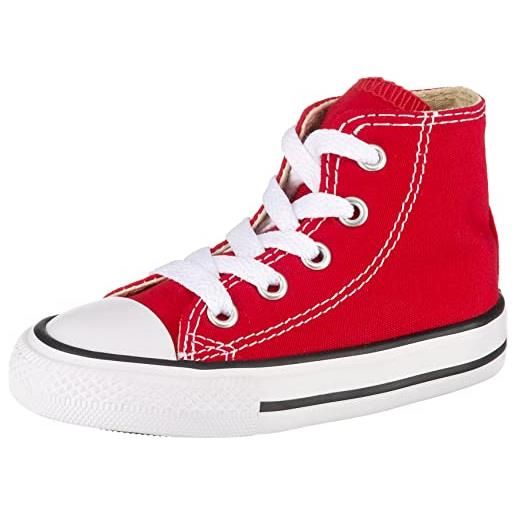 Converse 7j234, scarpe sportive alte bambini, rosso