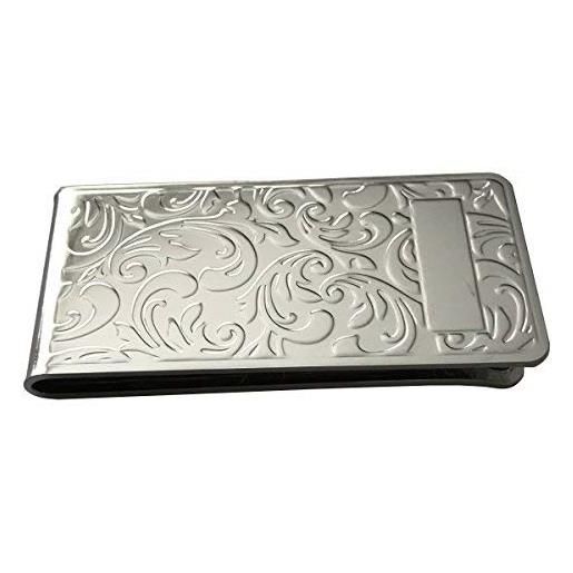 Silberkanne fermasoldi in filigrana, con campo di incisione, 6 x 3 cm, di alta qualità, argento placcato, lavorazione eccellente, argento, 6x3 cm