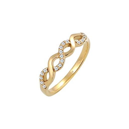 DIAMORE elli diamonds anello donne amore con diamante (0,09 ct. ) in oro giallo 585