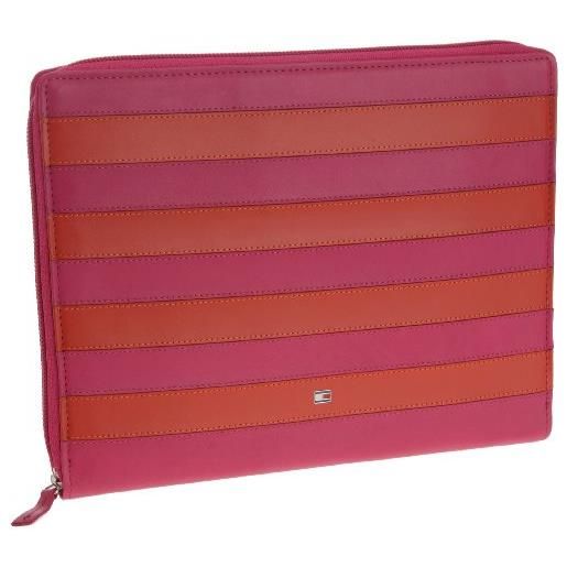 Tommy Hilfiger perry tablet case, borsa messenger donna, rosa (pink (bright pink 260)), 25x20x2 cm (b x h x t)