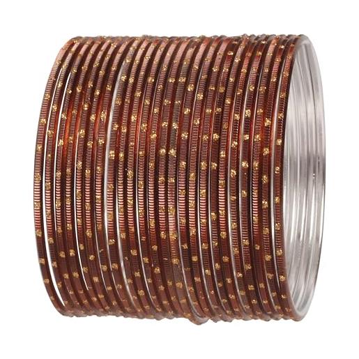 Touchstone nuovo colorato 2 dozzine di braccialetto collezione indiano bollywood lega metallo strutturato gioielli di design speciali grandi dimensioni braccialetti set di 24 in tono oro antico per le