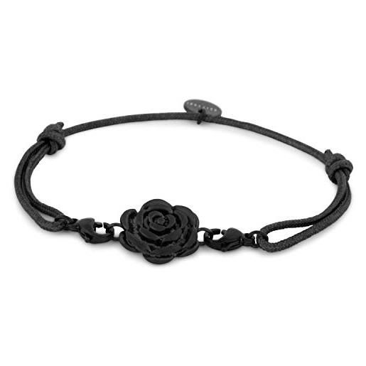 Akitsune bracciale aeterna da donna | element charm bangle interchangeable elements - rose black-black