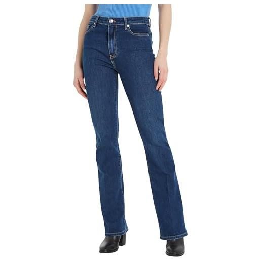 Tommy Hilfiger bootcut hw ww0ww40649 pantaloni di jeans, denim (kai), 32w / 32l donna