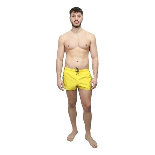 Emporio Armani shorts denim tape, costume da bagno uomo, nero, 50